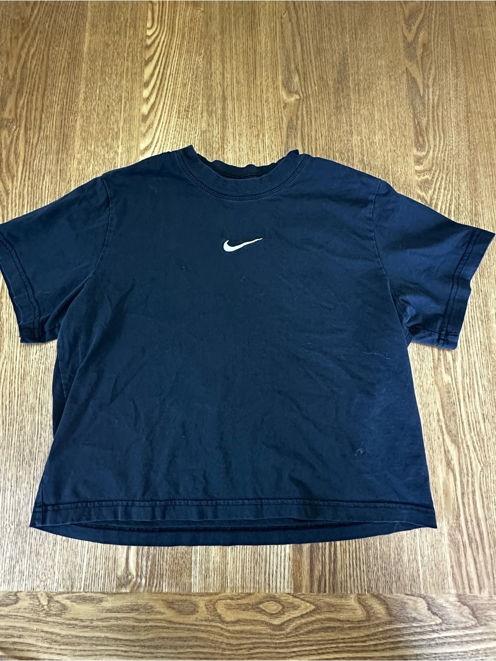 Nike The Nike Tee Loose Fit Black - Girls Large